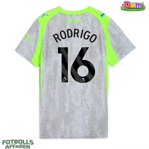 Manchester City Rodri Hernandez #16 Tredje Tröja Kvinnor 2025-26 Kortärmad
